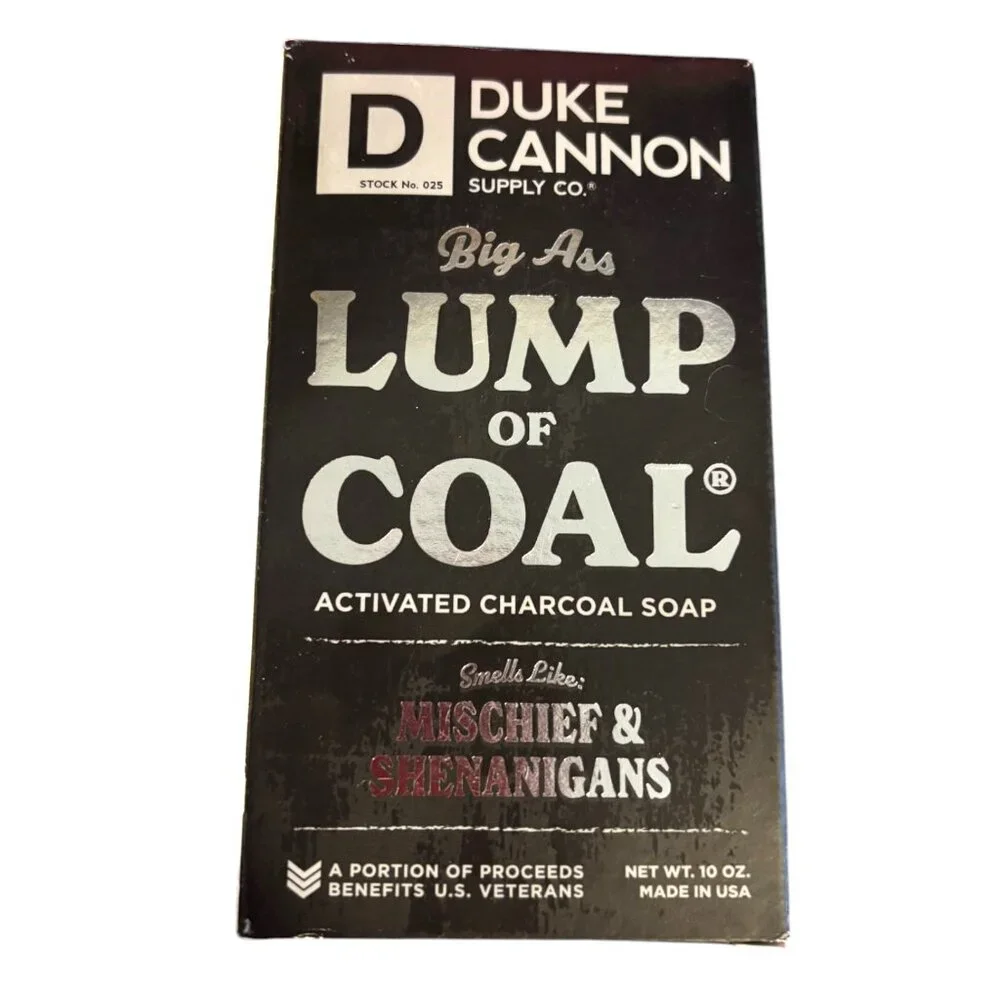 Duke Cannon Big Ass Lump Of Coal Big Brick of Soap for Men 10 oz  Made In‎ USA